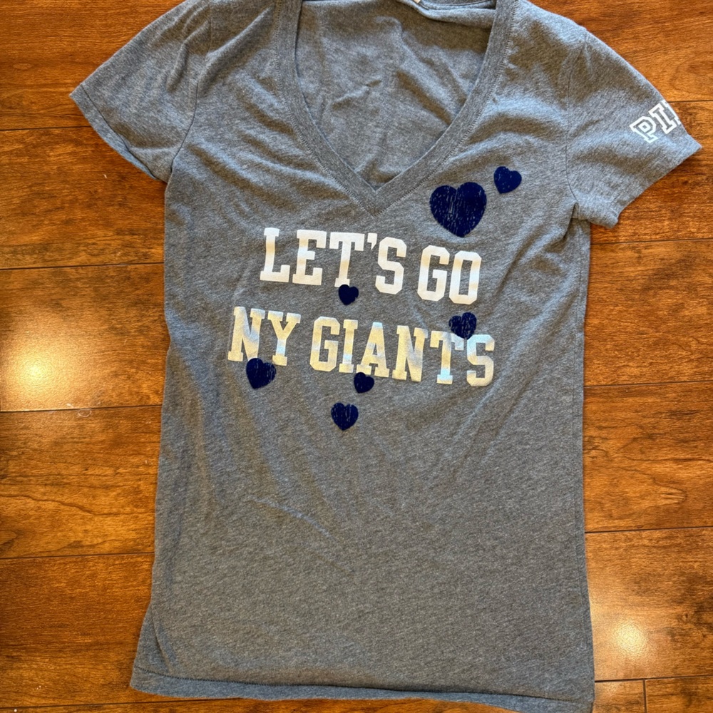 PINK Victoria's Secret Gray NY Giants Tee